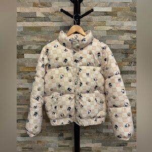 Forever 21 Sanrio Patterned Puffer Jacket - Cream 🤍